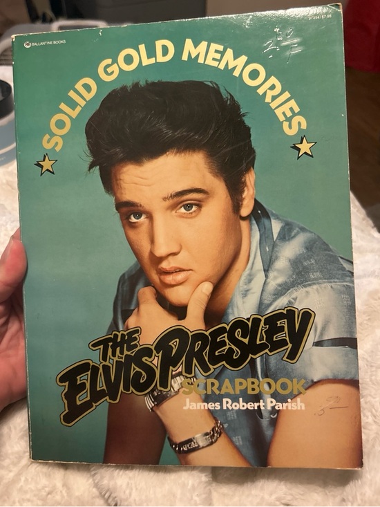 Ballantine Books Other - The Elvis Presley Scrapbook - Solid Gold Memories (Blue Cover)